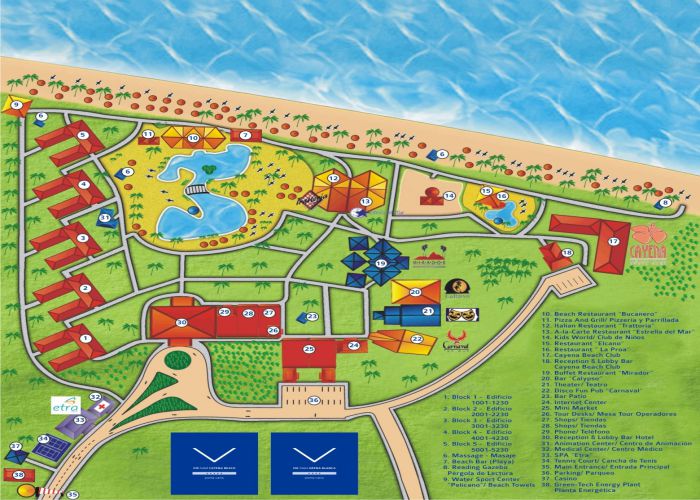 Map VIK CAYENA BEACH